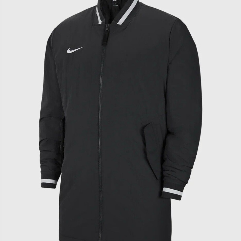 Nike Baseball Stock Dugout Jacket Coat Gray DC8335-060 Men’s Sz large